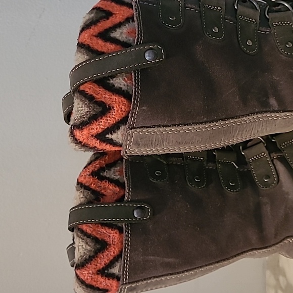 Sorel Joan Of Arctic Knit II Gray Suede Waterproof Warm Winter Snow Boots Wmns 7 - Picture 9 of 12